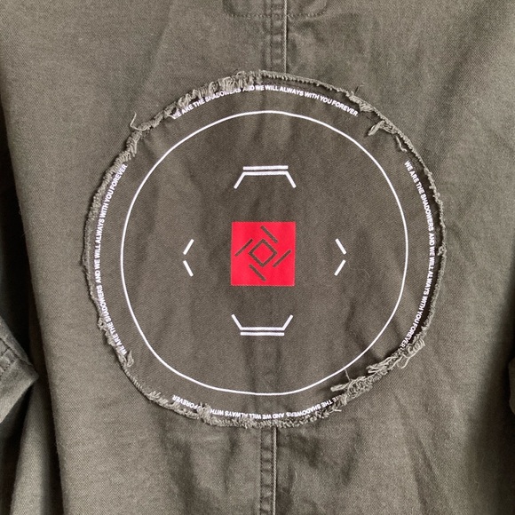 Enshadower Military Punk Distressed Paint Splatter Techwear Jacket sz L-XXL? - Picture 12 of 13